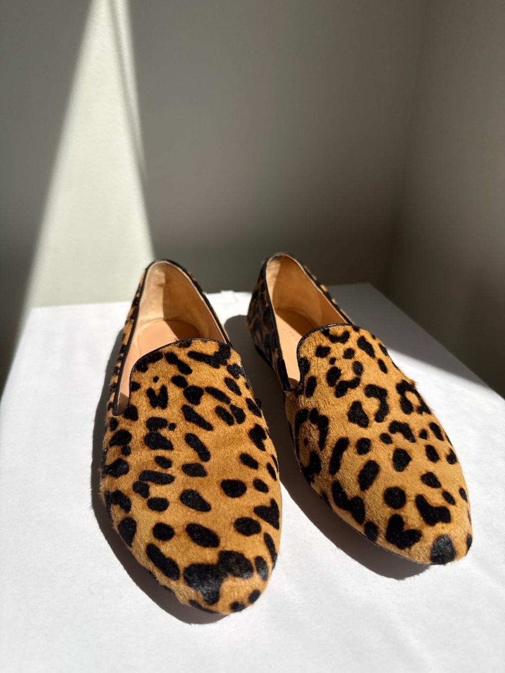 Veronica Beard Leopard Print slip-ons